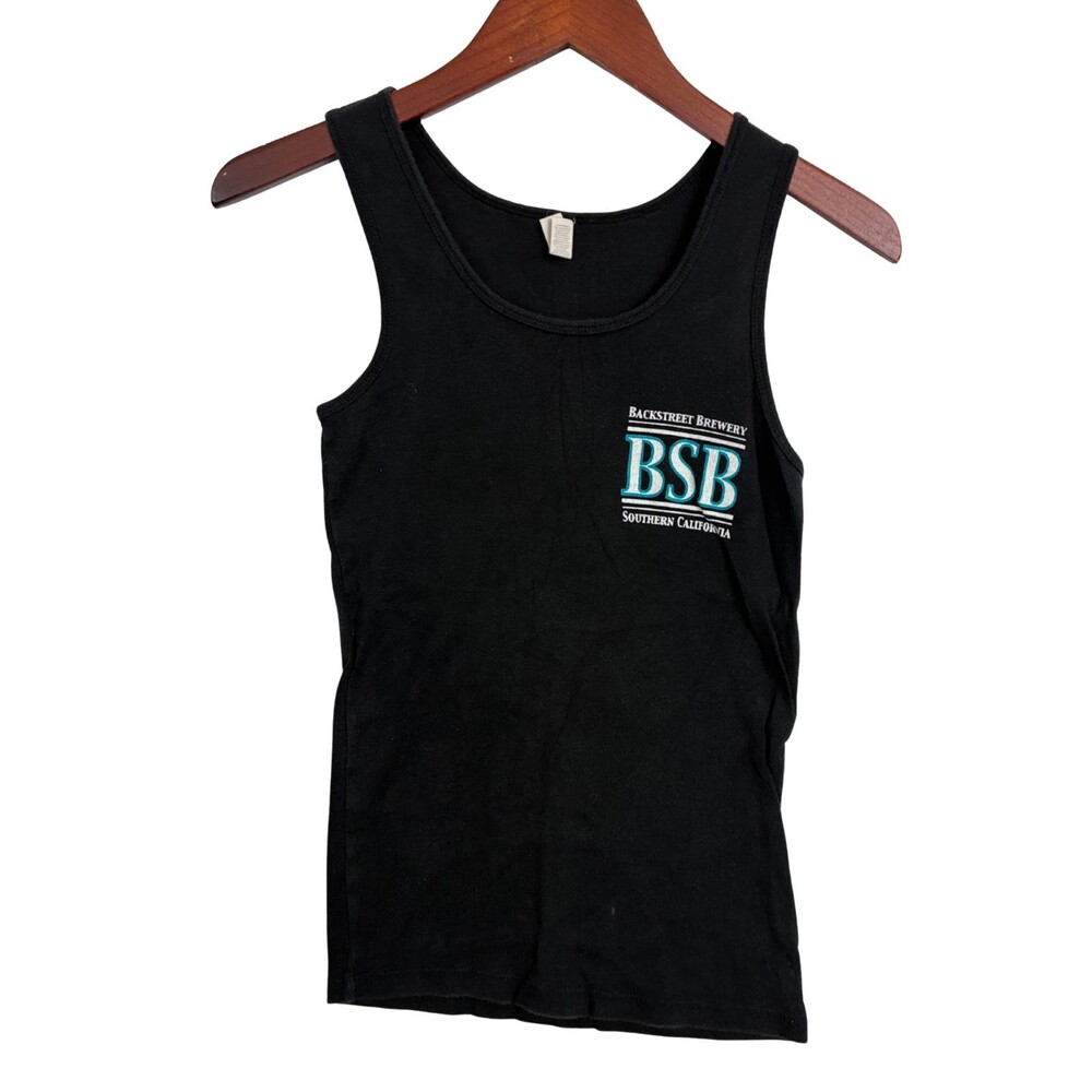 Backstreet Brewery BSB Drink Local Tank Top Black Bella Canvas Small SoCal Beer